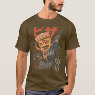 Pizza Kong Kaiju Monsters Fast Food Japans Kunst T-shirt