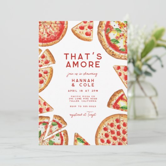 Pizza Koppels Italiaans Vrijgezellenfeest Dat is A Kaart (Staand voorkant)