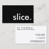 pizza. kortingskaartje (Voorkant / Achterkant)