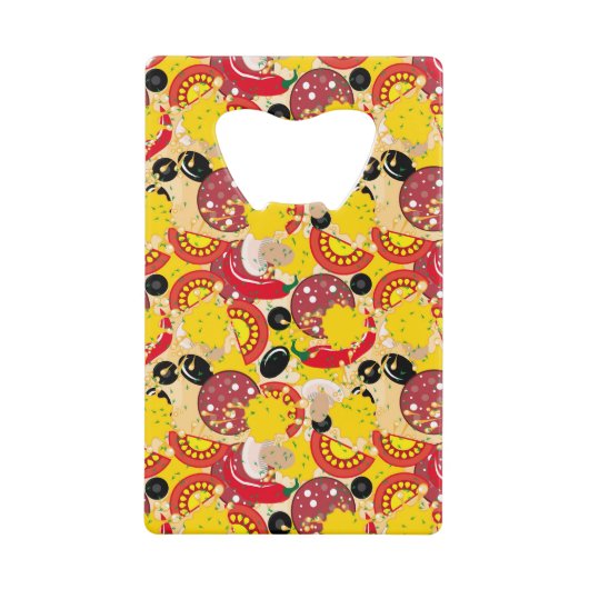 Pizza Kredietkaart Flessenopener (Voorkant)