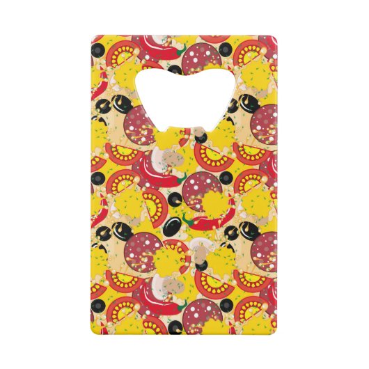 Pizza Kredietkaart Flessenopener (Achterkant)