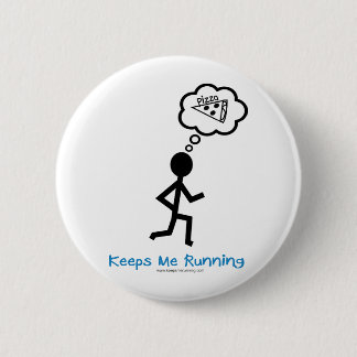 Pizza - laat me lopen ronde button 5,7 cm