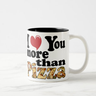 Pizza Liefde Tweekleurige Koffiemok