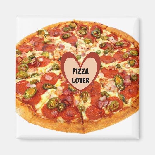 Pizza Liefhebber Magneet (Voorkant)