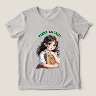 Pizza-liefhebbers Tri-Blend Shirt