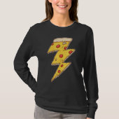 Pizza Lightning Pizza Eetating Italy Food Pizza Fa T-shirt (Voorkant)