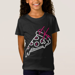 Pizza Line Art Breast Cancer Awareness Ribbon Hope T-shirt