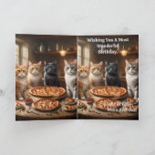 Pizza Love Cats, Carte Anniversaire (Intérieur)