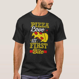 Pizza Love op First Bite T-shirt