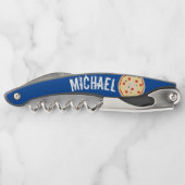 Pizza Lover Dad Day Kurkentrekker (Achterkant)