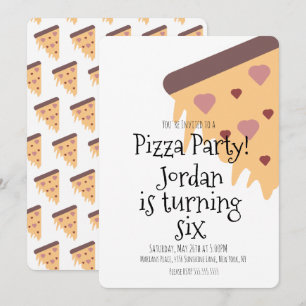 Pizza Lover Foodie Party Cheese Slice Birthday Kaart