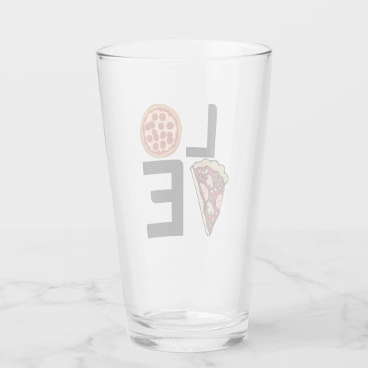 PIZZA LOVER GLAS (Achterkant)