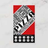 pizza loyaliteit (wordWEBs) Klantenkaartje (Voorkant)