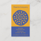 Pizza Loyalty Visitekaartje Stamp Kaart (Achterkant)