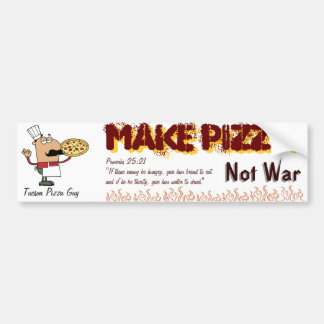 pizza maken bumpersticker
