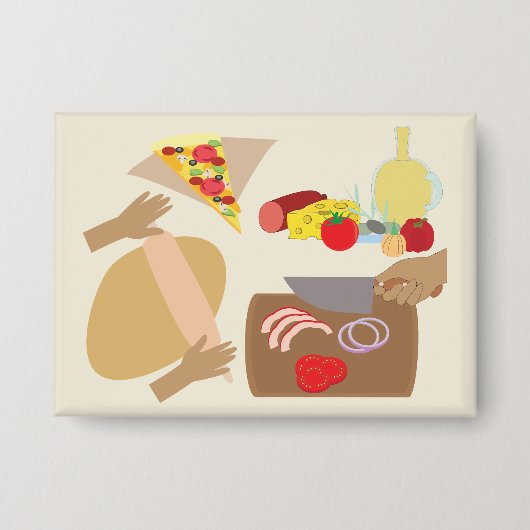 Pizza Maken Button (Voorkant)