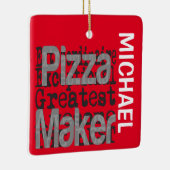 Pizza Maker Extraordinaire CUSTOM Keramisch Ornament (Rechts)