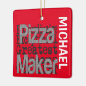 Pizza Maker Extraordinaire CUSTOM Keramisch Ornament (Links)