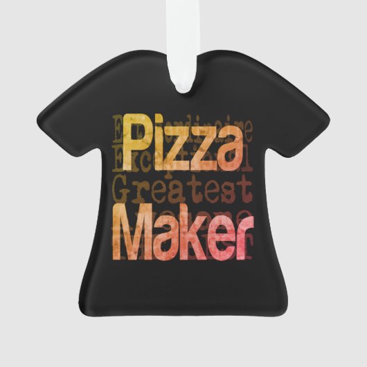 Pizza Maker Extraordinaire Ornament (achterkant)