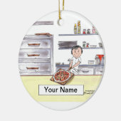 Pizza Maker - Vrouw Keramisch Ornament (Links)