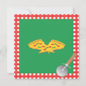 Pizza Making Anniversaire Fête Invitation (Dos)