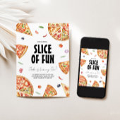 Pizza Making Anniversaire Fête Invitation