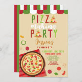 Pizza Making Party Anniversaire Invitation (Devant / Derrière)
