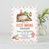 Pizza Making Party Invitation (Debout devant)