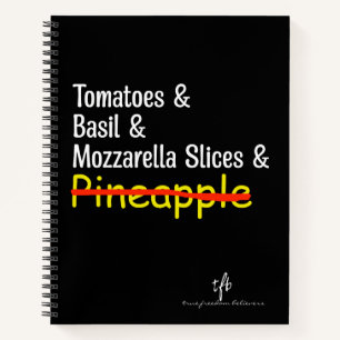 Pizza Margherita W/O-ananas Notitieboek