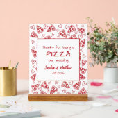 Pizza mariage Après La Fête Rouge Italien Main Tir (Mariage)