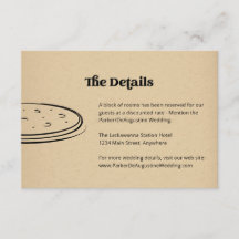 Pizza Mariage Informations Détails Carte de boîtie