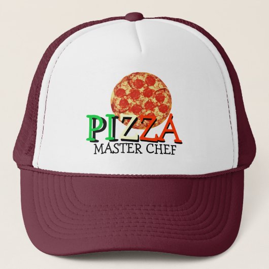 Pizza Master Chef Trucker Pet (Voorkant)