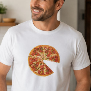 Pizza Met Ontbrekende Snee Overeenkomende Baby Bod T-shirt