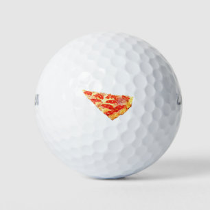 Pizza met pepperoni golfballen