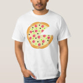 Pizza Minder Een Slice Vaderdag Mannen T-shirt (Voorkant)