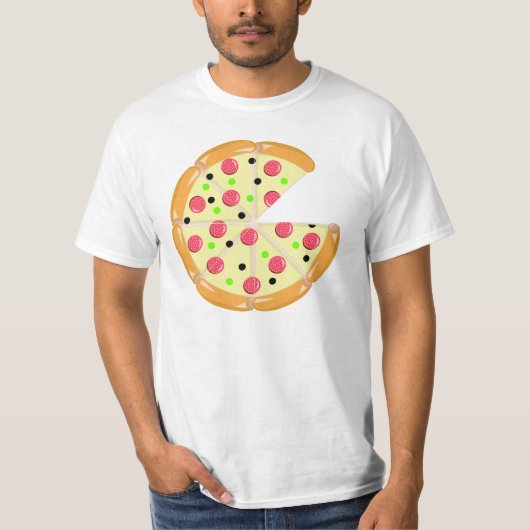 Pizza Minder Een Slice Vaderdag Mannen T-shirt (Voorkant)