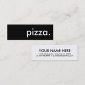 pizza. mini visitekaartje (Voorkant / Achterkant)