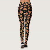 Pizza Motif Leggings noirs (Dos)