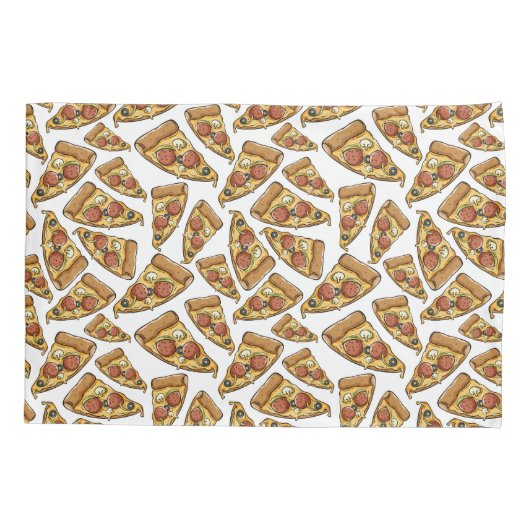 Pizza Motif taies d'oreiller (Dos)