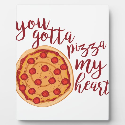 Pizza My Heart Fotoplaat (Voorkant)