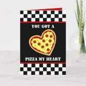 Pizza My Heart Home Slice Jubileum Kaart (Voorkant)