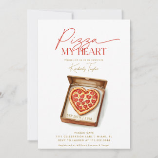 Pizza My Heart Italiaans Vrijgezellenfeest Kaart