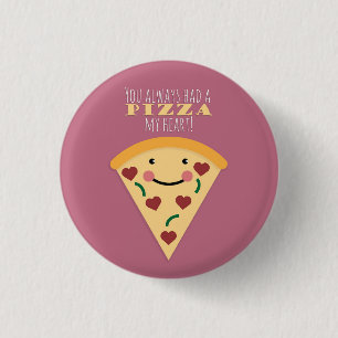 Pizza My Heart Ronde Button 3,2 Cm