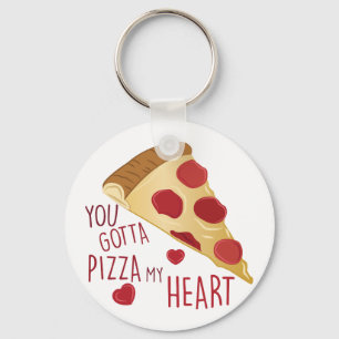 Pizza My Heart Sleutelhanger