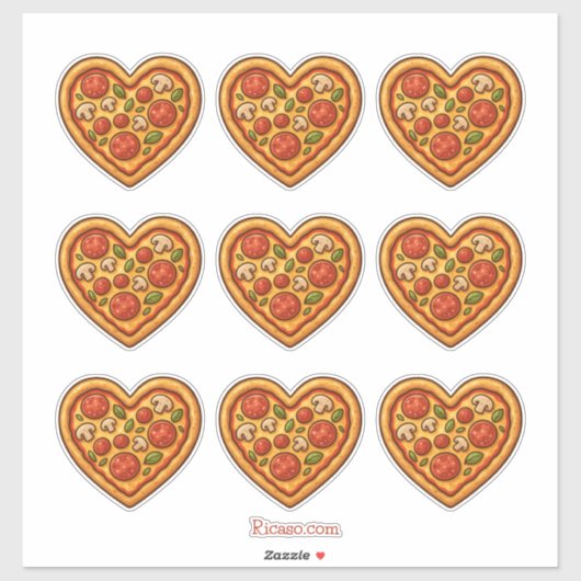 Pizza my Heart Sticker (Vel)