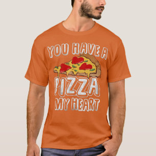 Pizza My Heart Valentijnsdag I Love Pizza Funny T-shirt