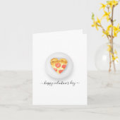 Pizza My Heart Valentijnsdag Kaart (Gele Bloem)