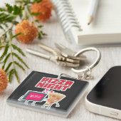 Pizza Night Sleutelhanger (Voorkant Rechts)