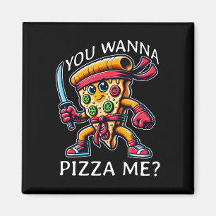 Pizza Ninja Karate Stijl Je Wilt Pizza Me Tee Fo Magneet