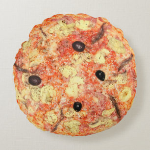 Pizza Novelty Rond Kussen